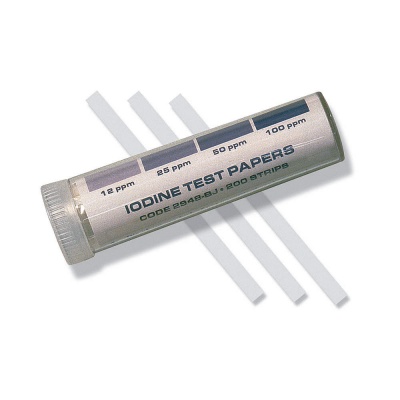Tiras reactivas para yodo