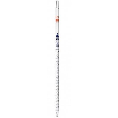 Pipeta serológica de vidrio clase AS 10 ml, div 0.01